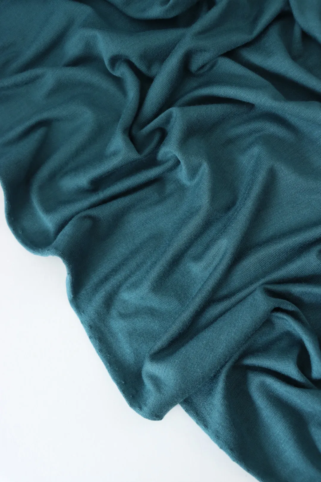 2YD 18IN REMNANT; Dark Jade Our Favorite Rayon Spandex Jersey