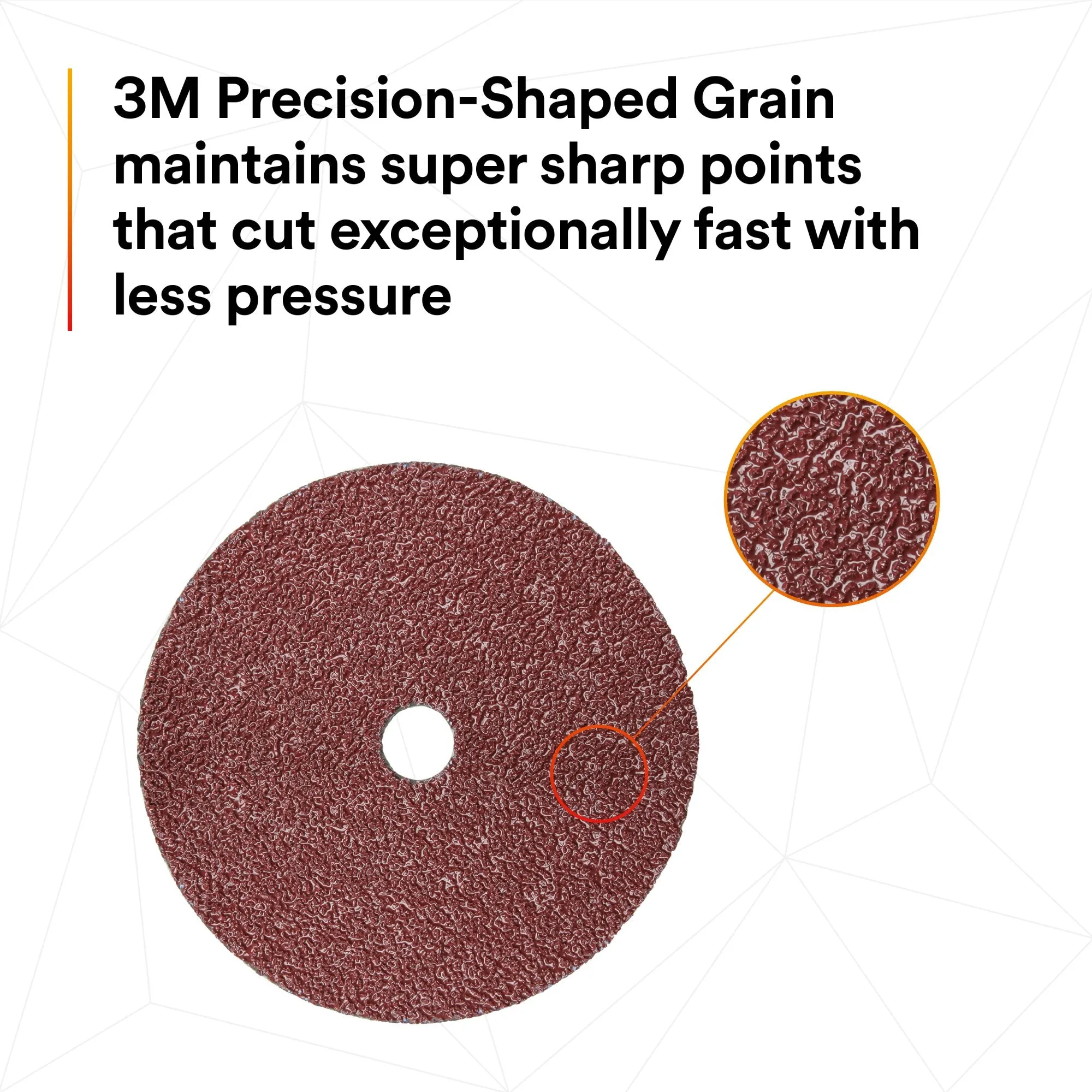 3M Cubitron II Fibre Disc 982C, 60 , 7 in x 7/8 in, Die 700BB