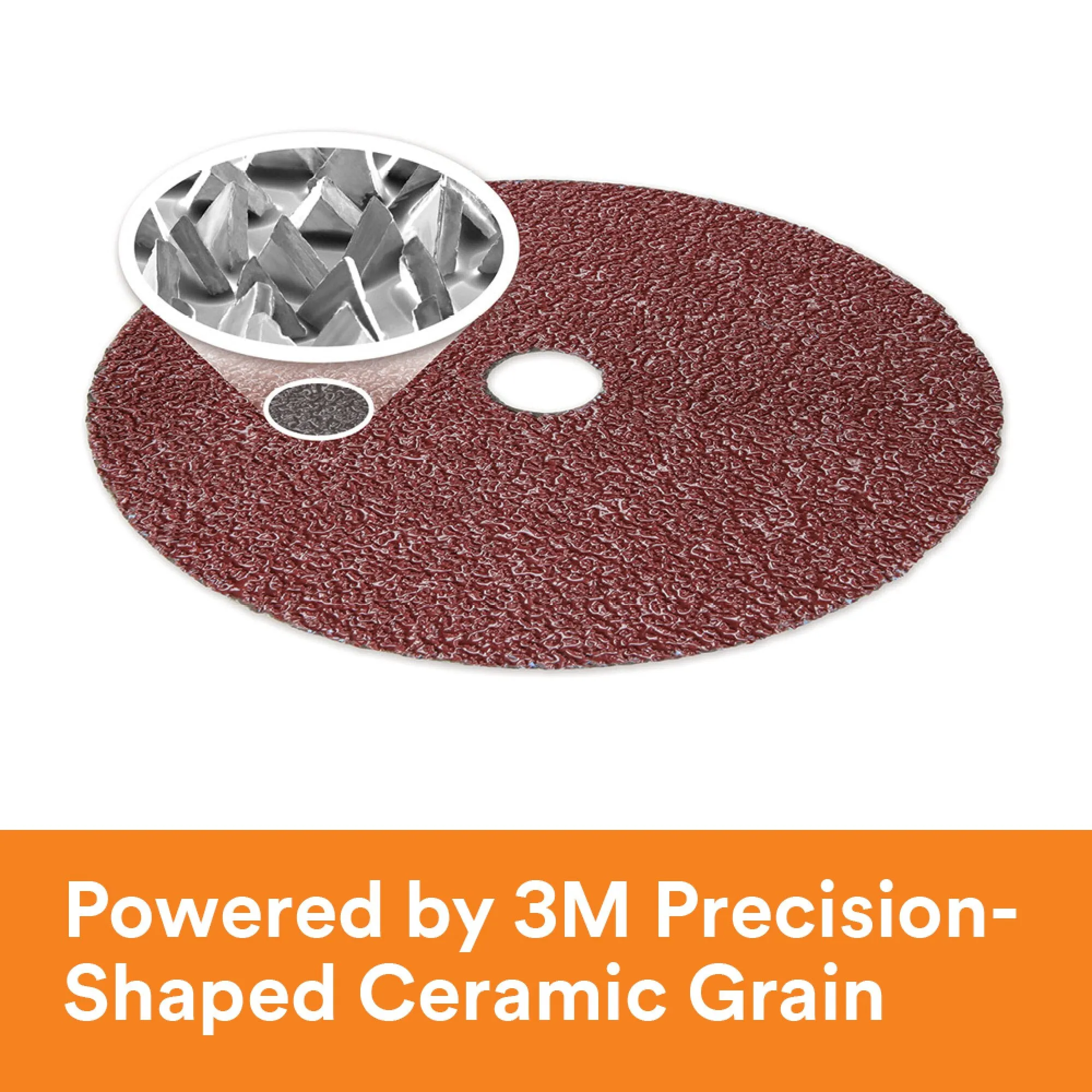 3M Cubitron II Fibre Disc 982C, 60 , 7 in x 7/8 in, Die 700BB