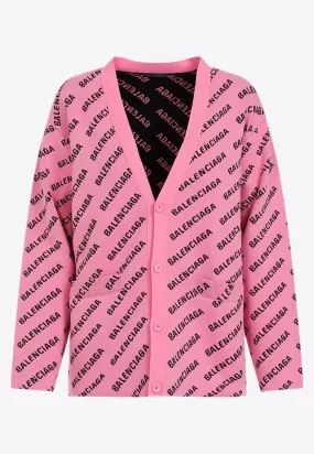 All-Over Logo Cardigan