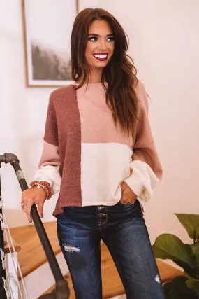 Always And Forever Sweater In Blush