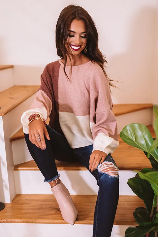 Always And Forever Sweater In Blush