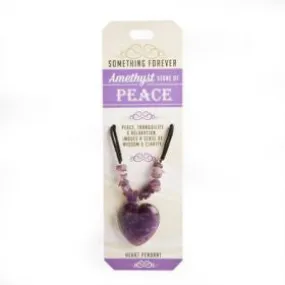 Amethyst Heart Pendant