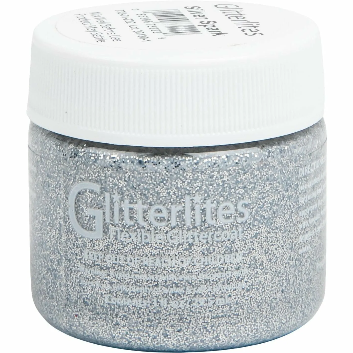 Angelus Glitterlite Acrylic Paint Silver Spark #222 Paint 29Ml