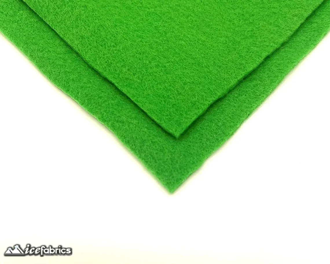 Apple Green Acrylic Felt Fabric / 1.6mm Thick _ 72” Wide