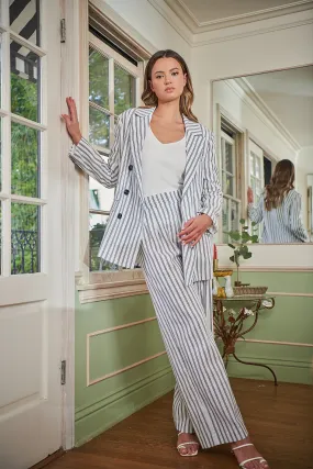 Arlah Striped Oversized Blazer