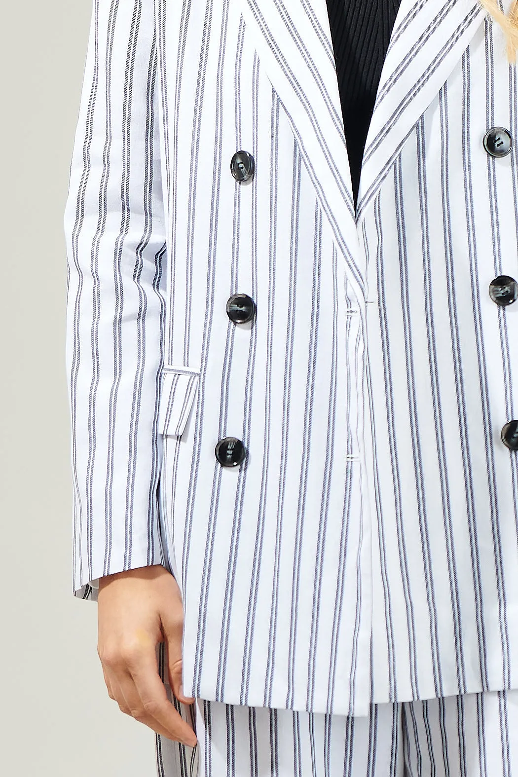 Arlah Striped Oversized Blazer