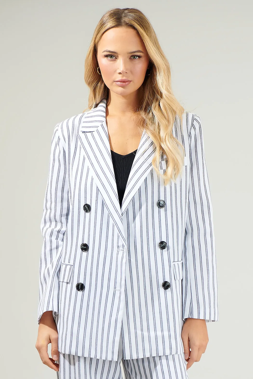 Arlah Striped Oversized Blazer