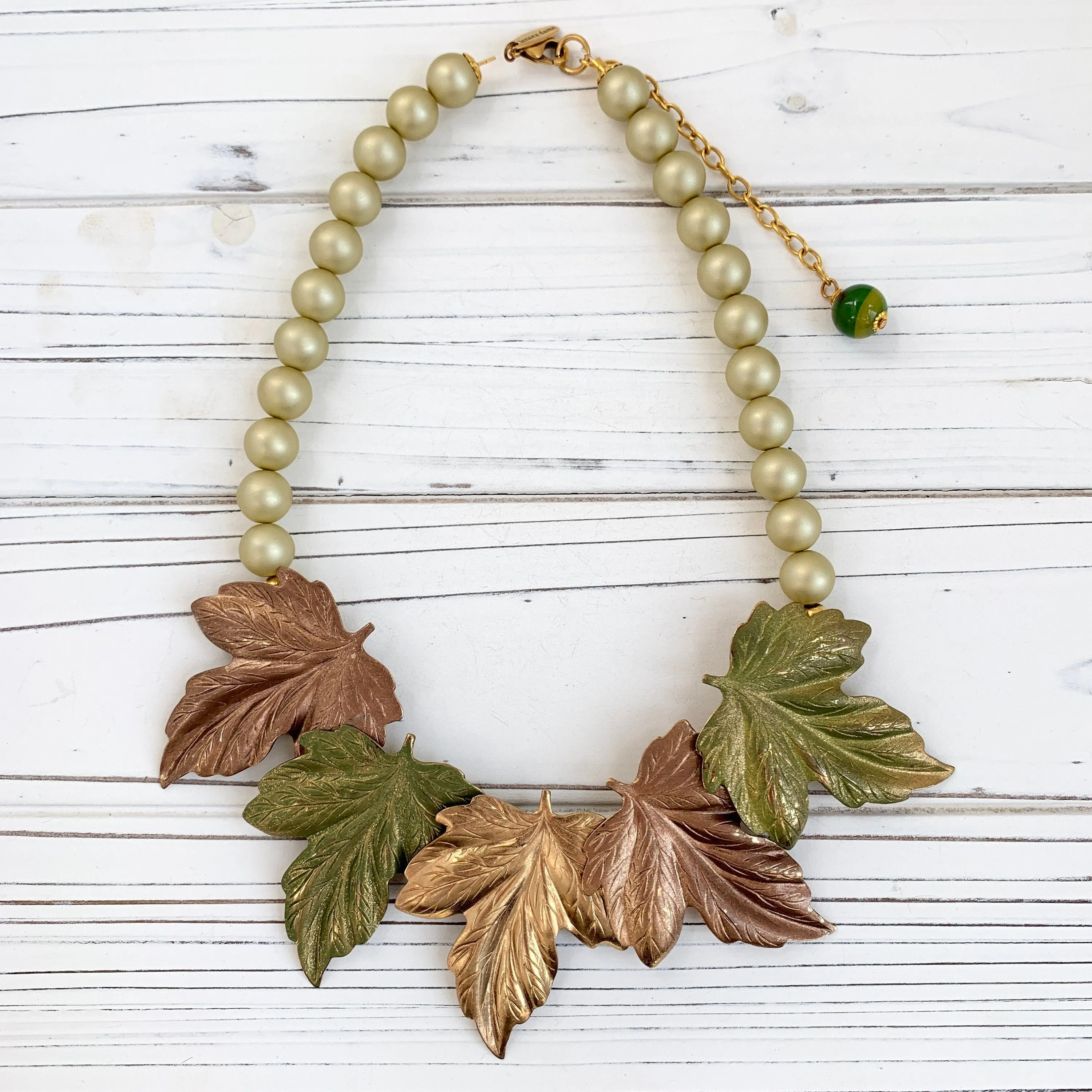 Autumn Leaves Statement Necklace