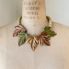 Autumn Leaves Statement Necklace