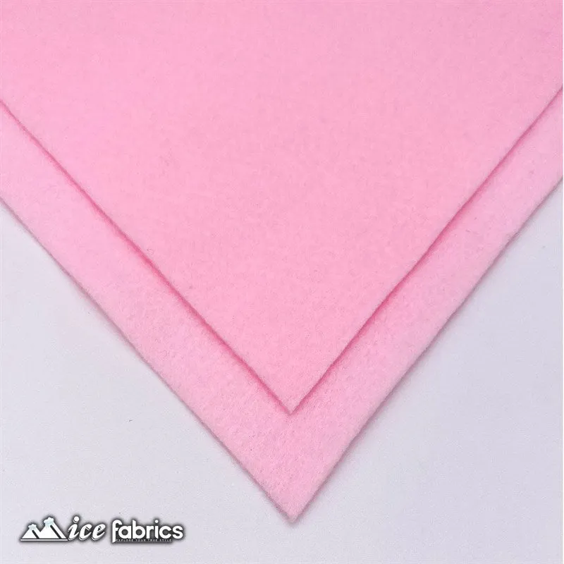 Baby Pink Acrylic Felt Fabric / 1.6mm Thick _ 72” Wide