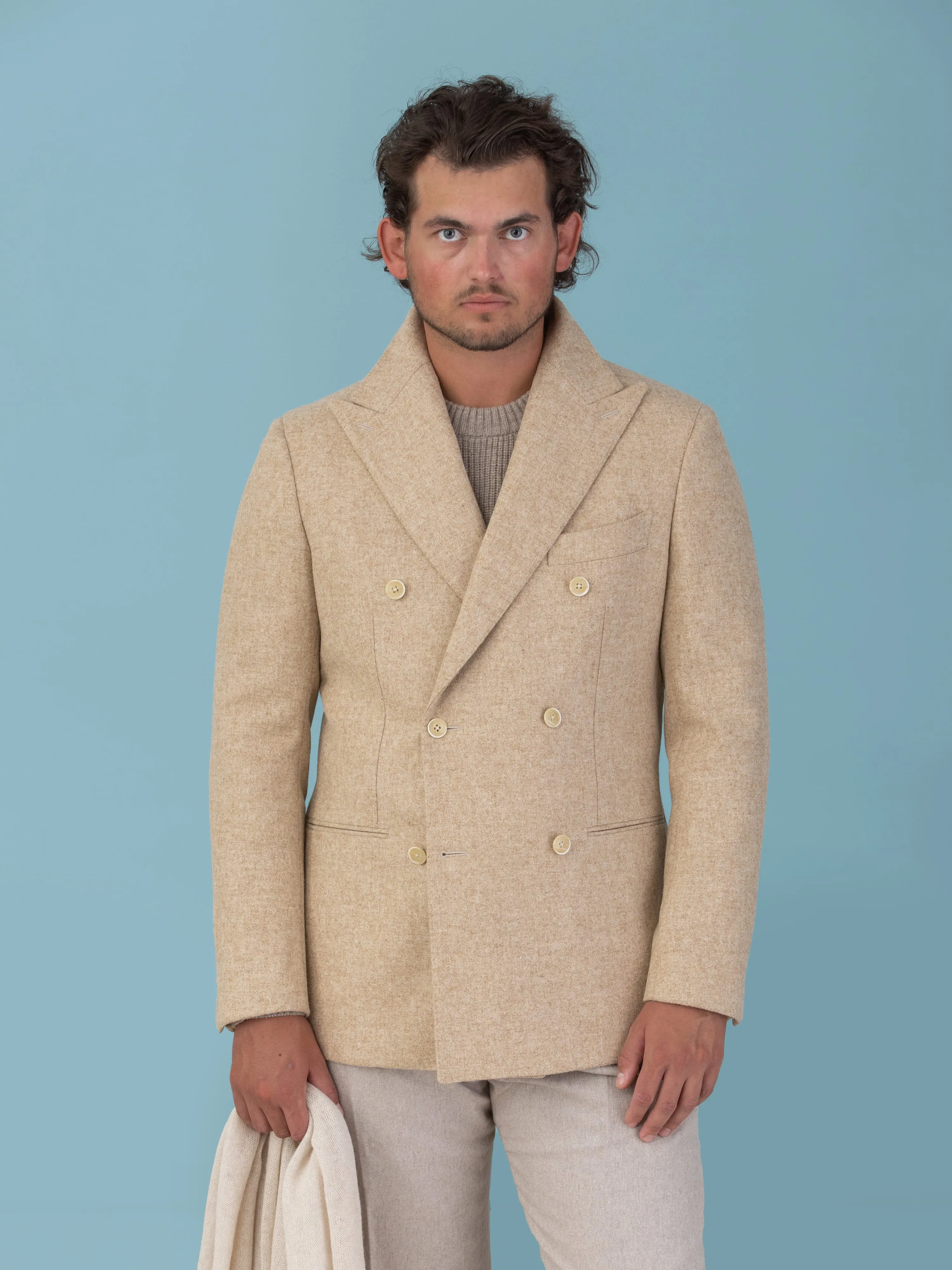 Beige Lambswool Jacket