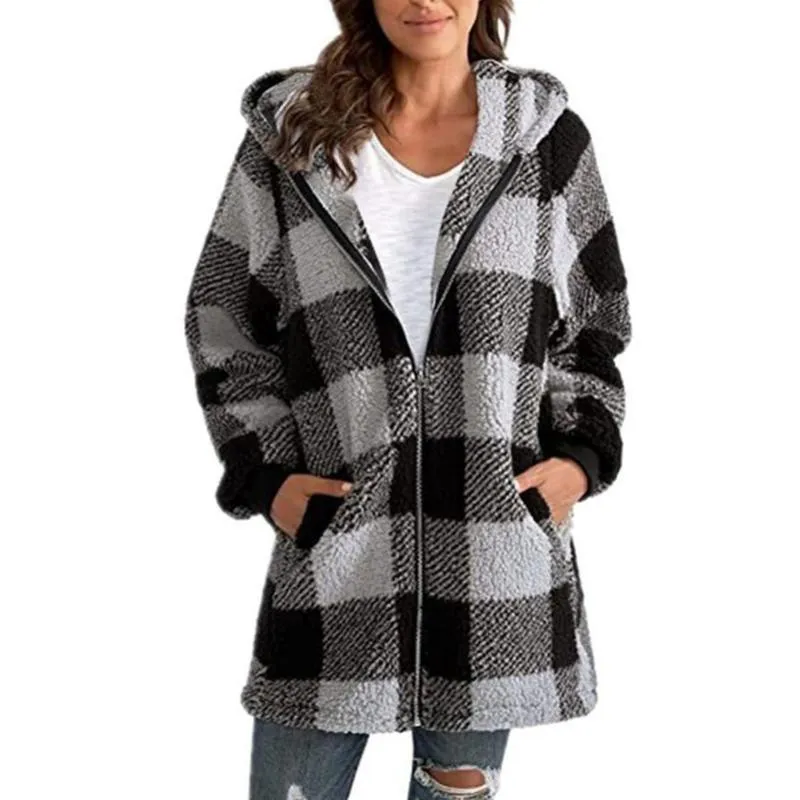 BerryBetty - Casual Plaid Coat