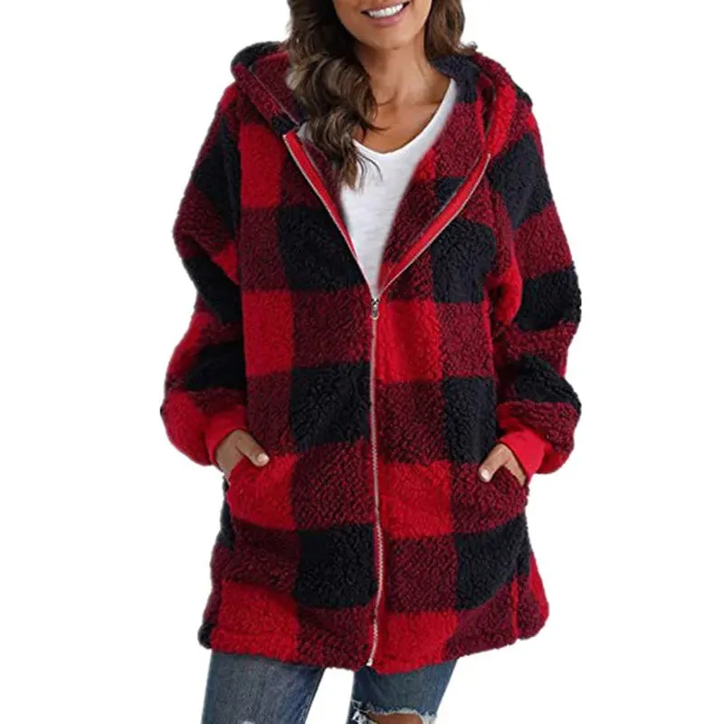 BerryBetty - Casual Plaid Coat