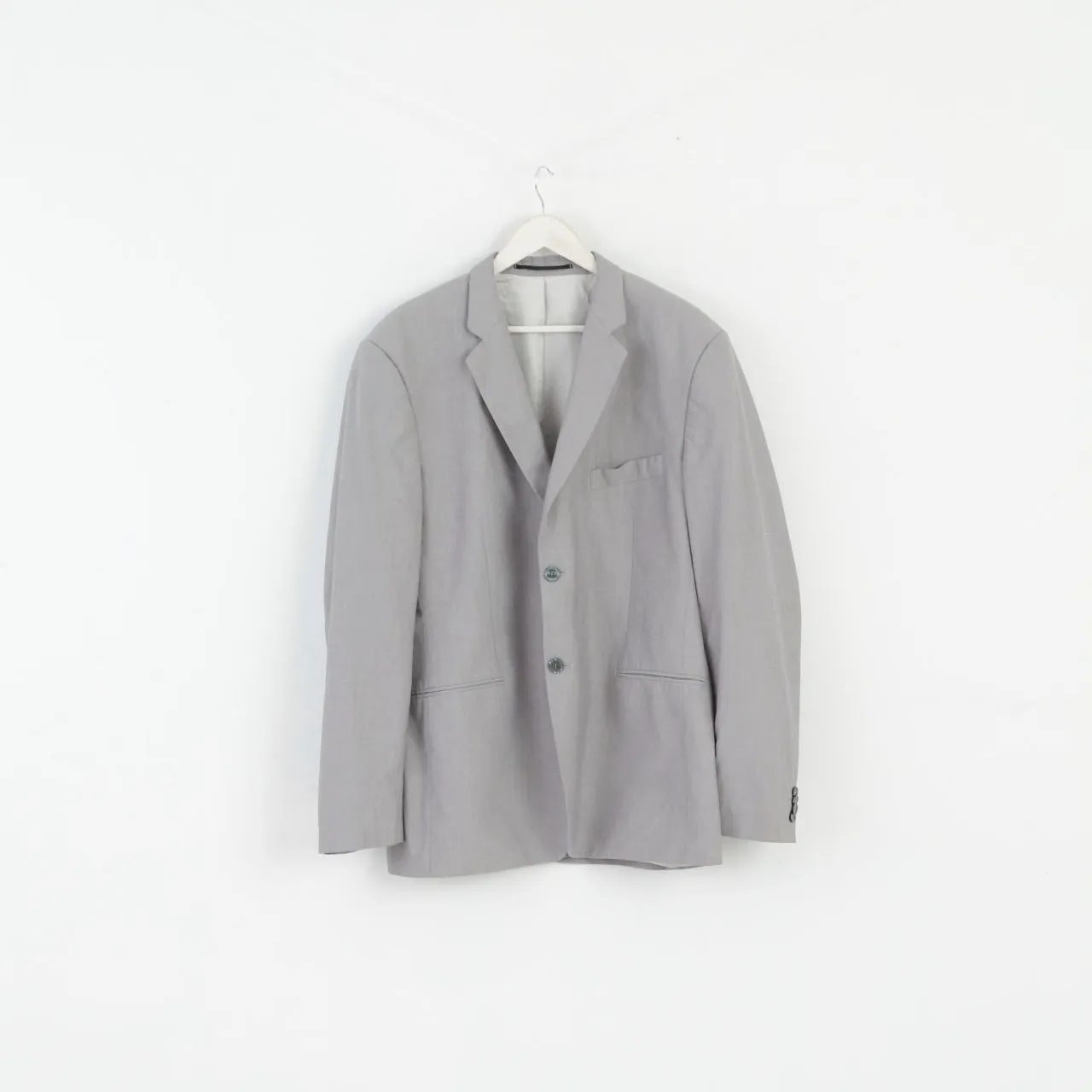 Bertoni Men XXL (L) Blazer Light Grey Single Breasted Elegant Casual Jacket