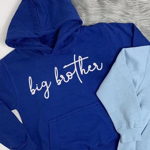 Big Brother/Little Brother Matching Script Hoodies (MRK X)