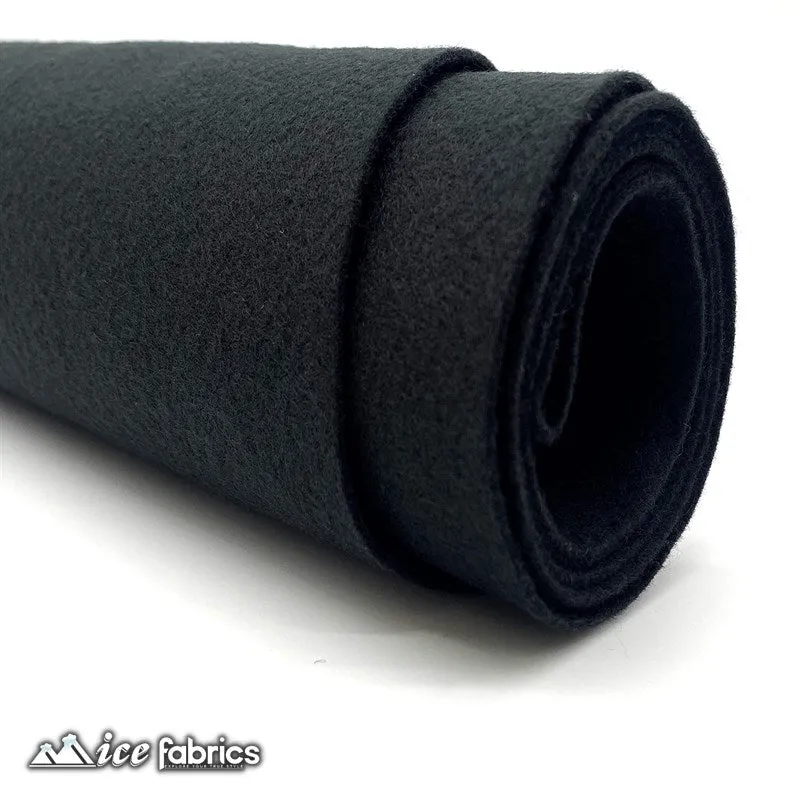 Black Felt Material Acrylic Felt Material 1.6mm Thick