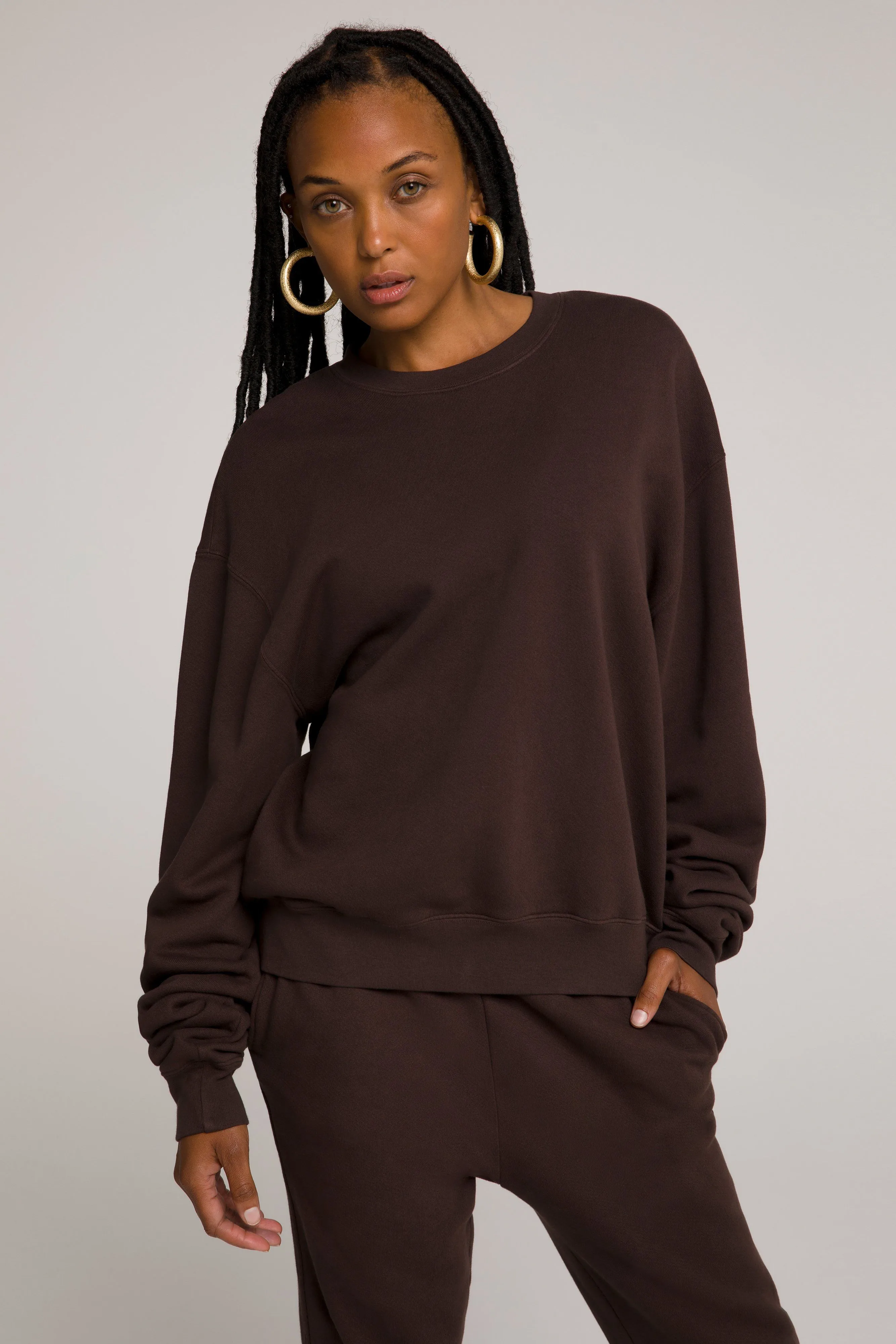 BOYFRIEND SWEATSHIRT | COFFEE001