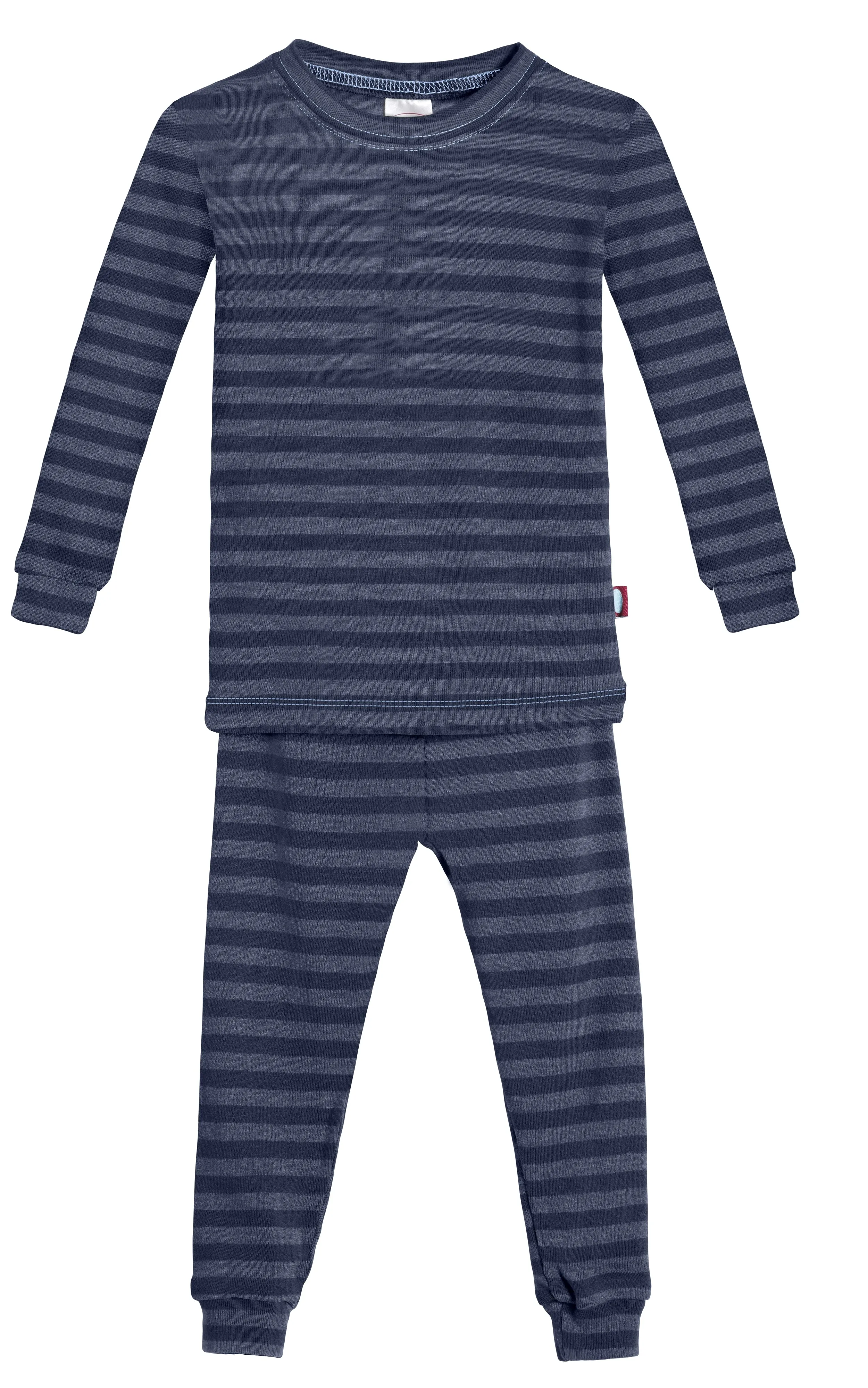 Boys and Girls Striped Pajama Set | Midnight Blue