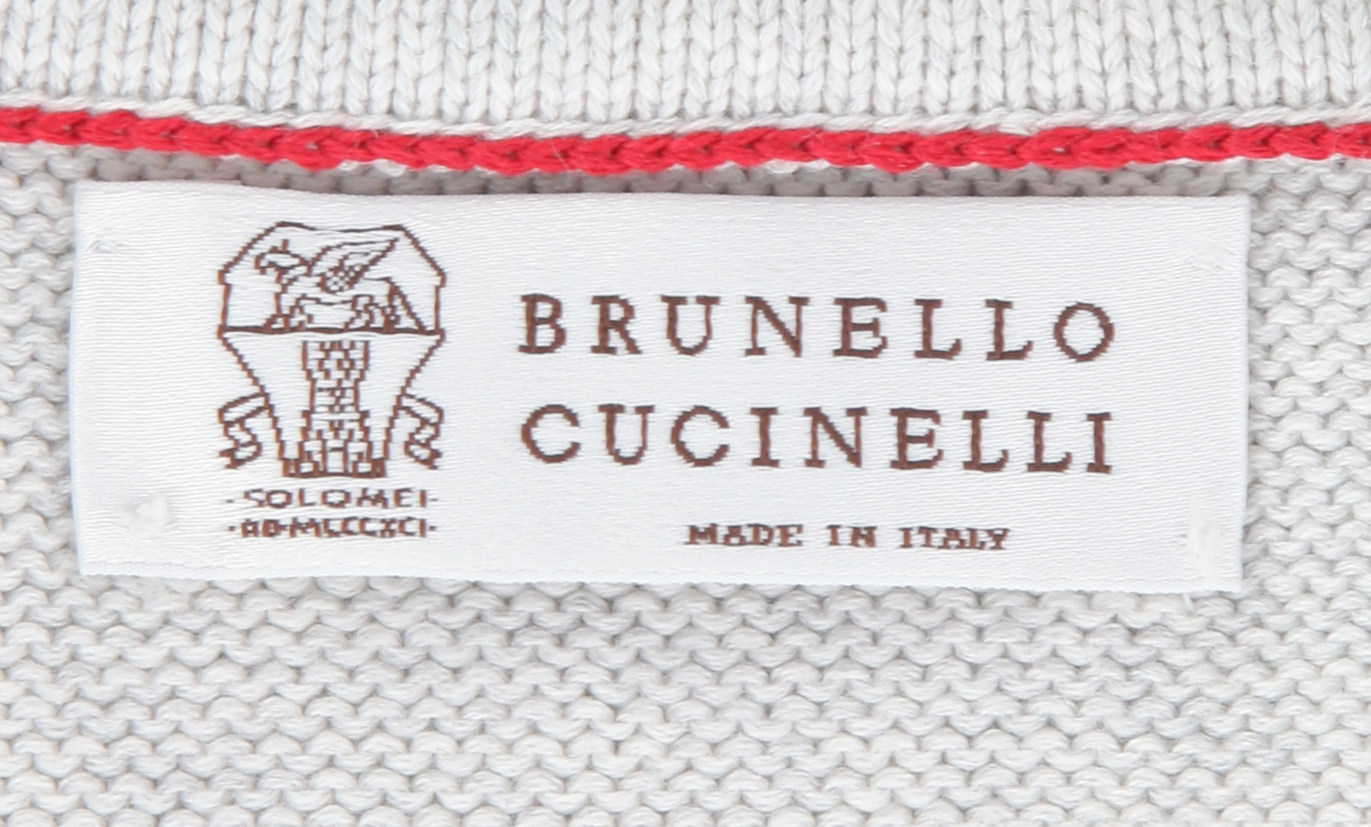 Brunello Cucinelli Beige 1/4 Zip Sweater