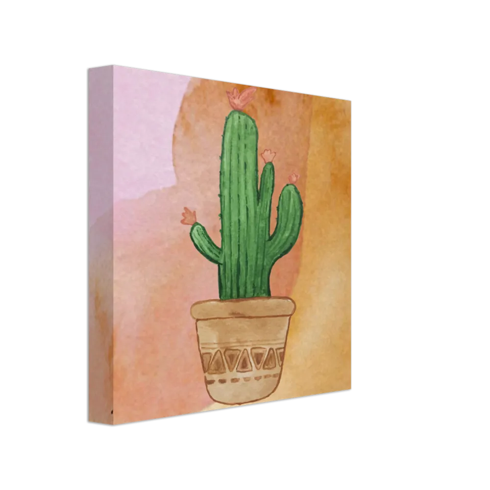 Cactus 1 Canvas 8"x 8"