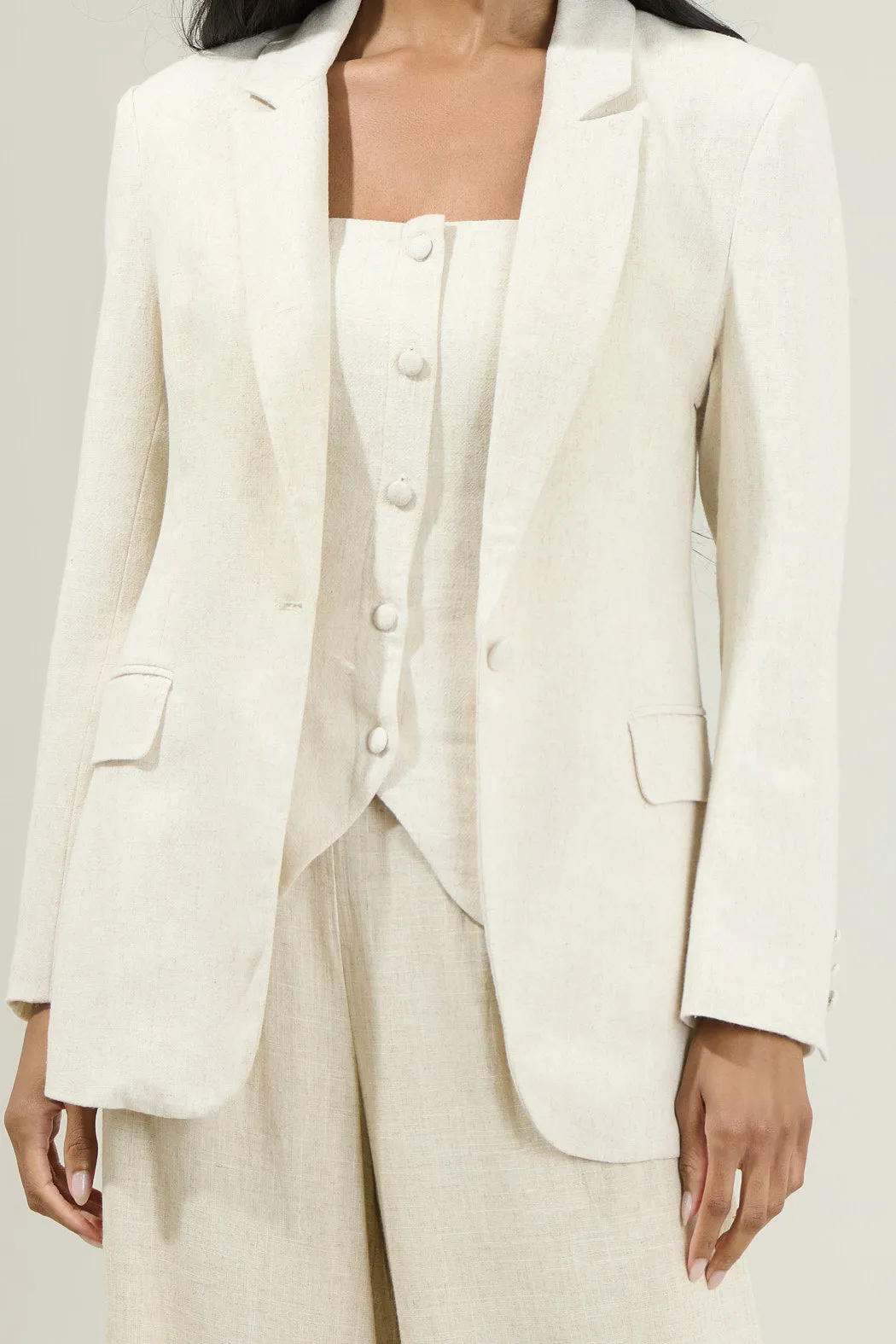 Candida Fitted Notch Lapel Blazer