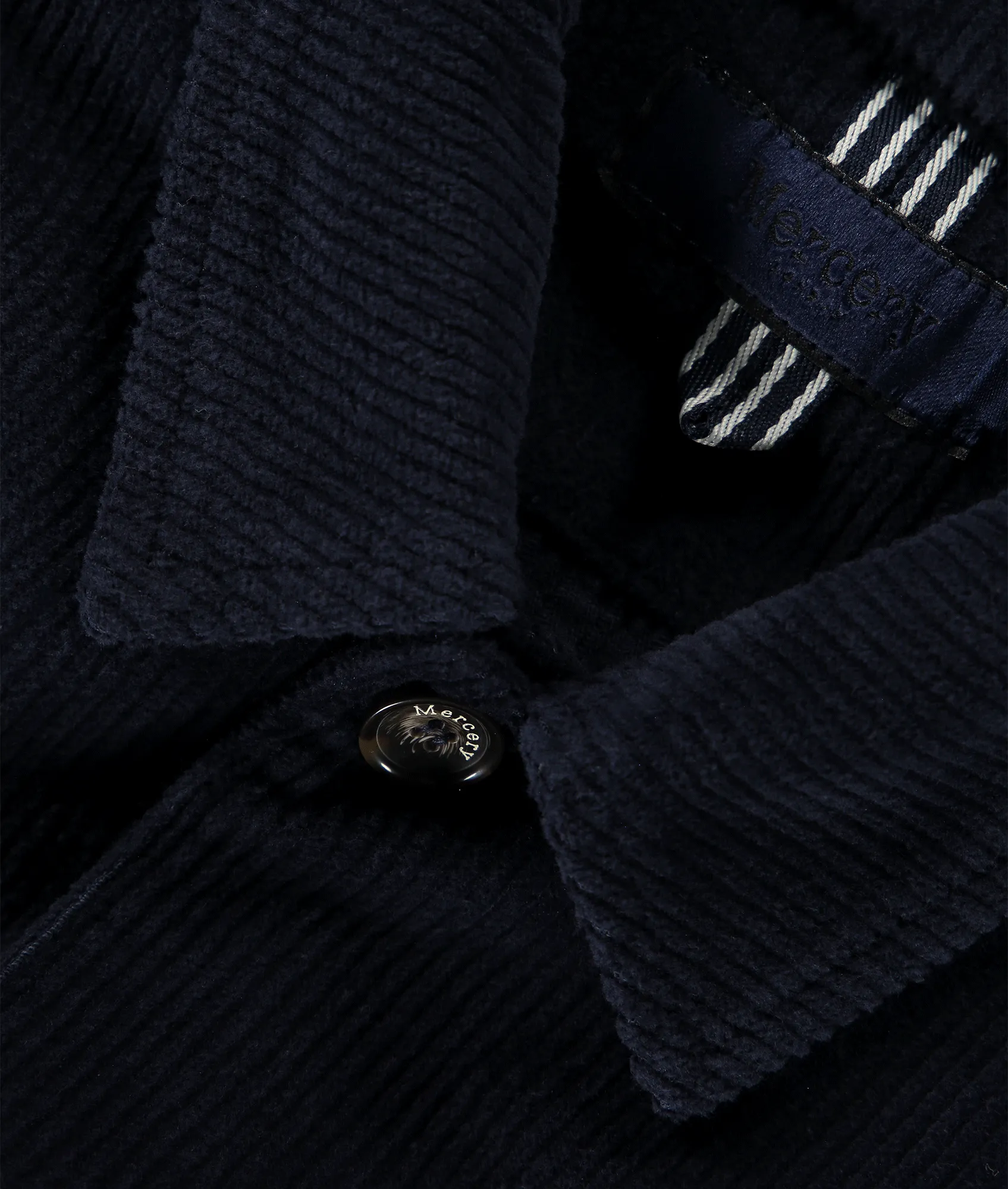 Carel Jumbo Lux Cord Overshirt - Navy