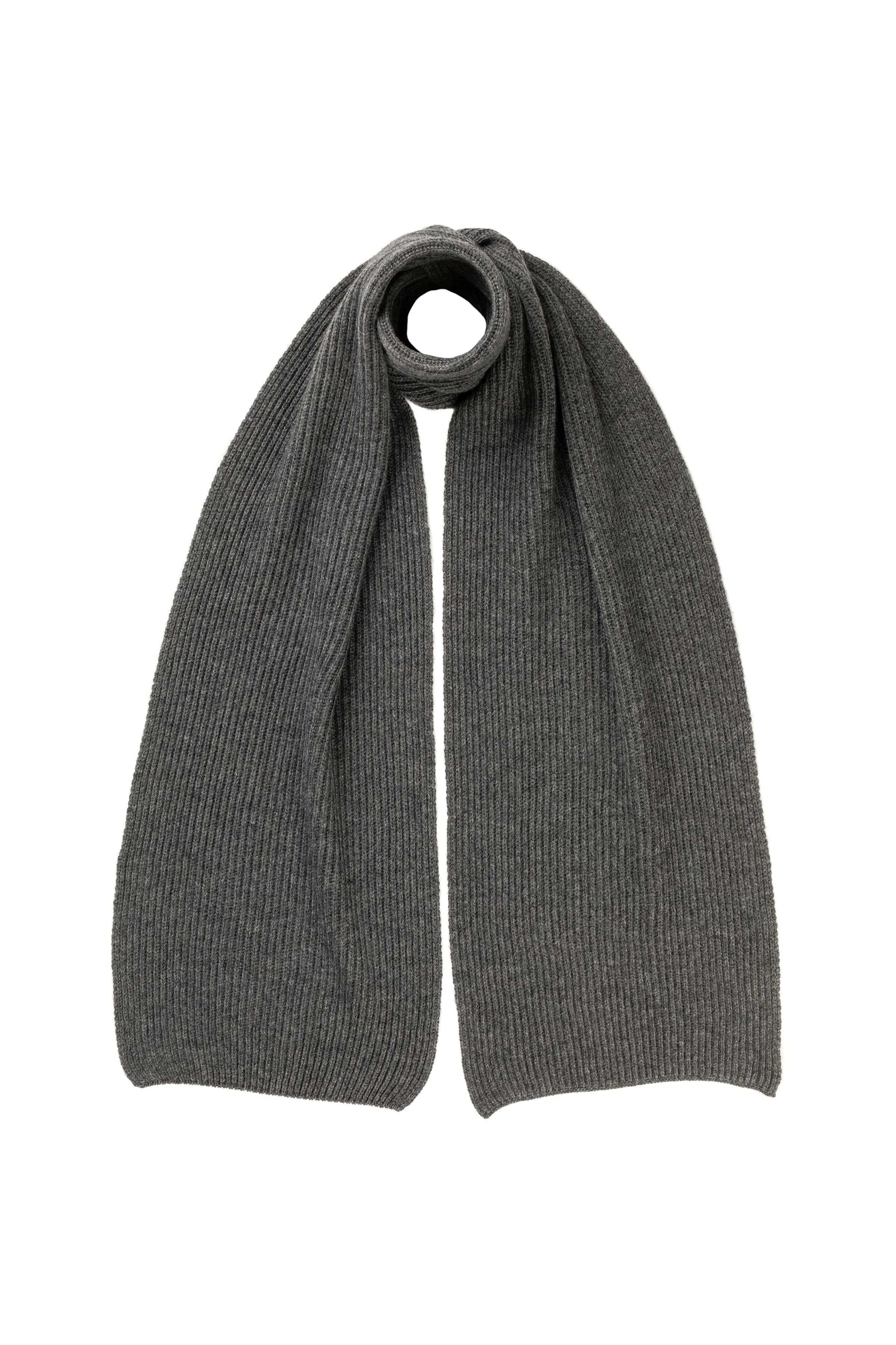 Cashmere Ribbed Scarf