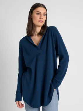 Cashmere sweater "Ida" - mountain blue