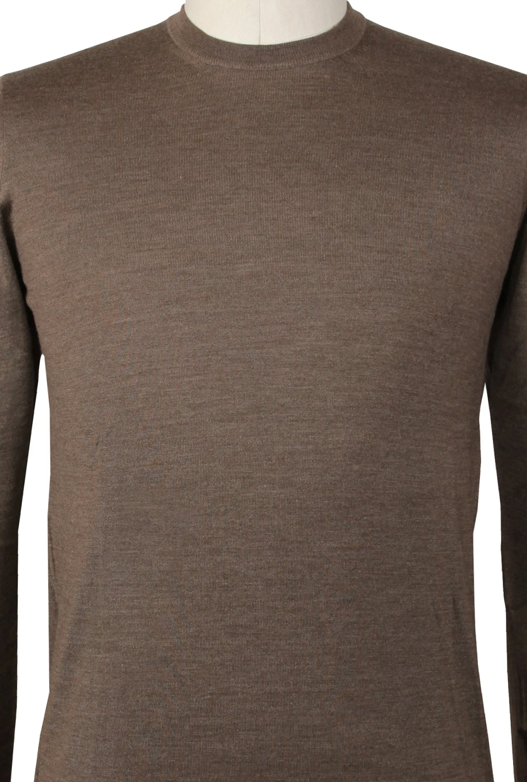 Cesare Attolini Brown Crewneck Sweater