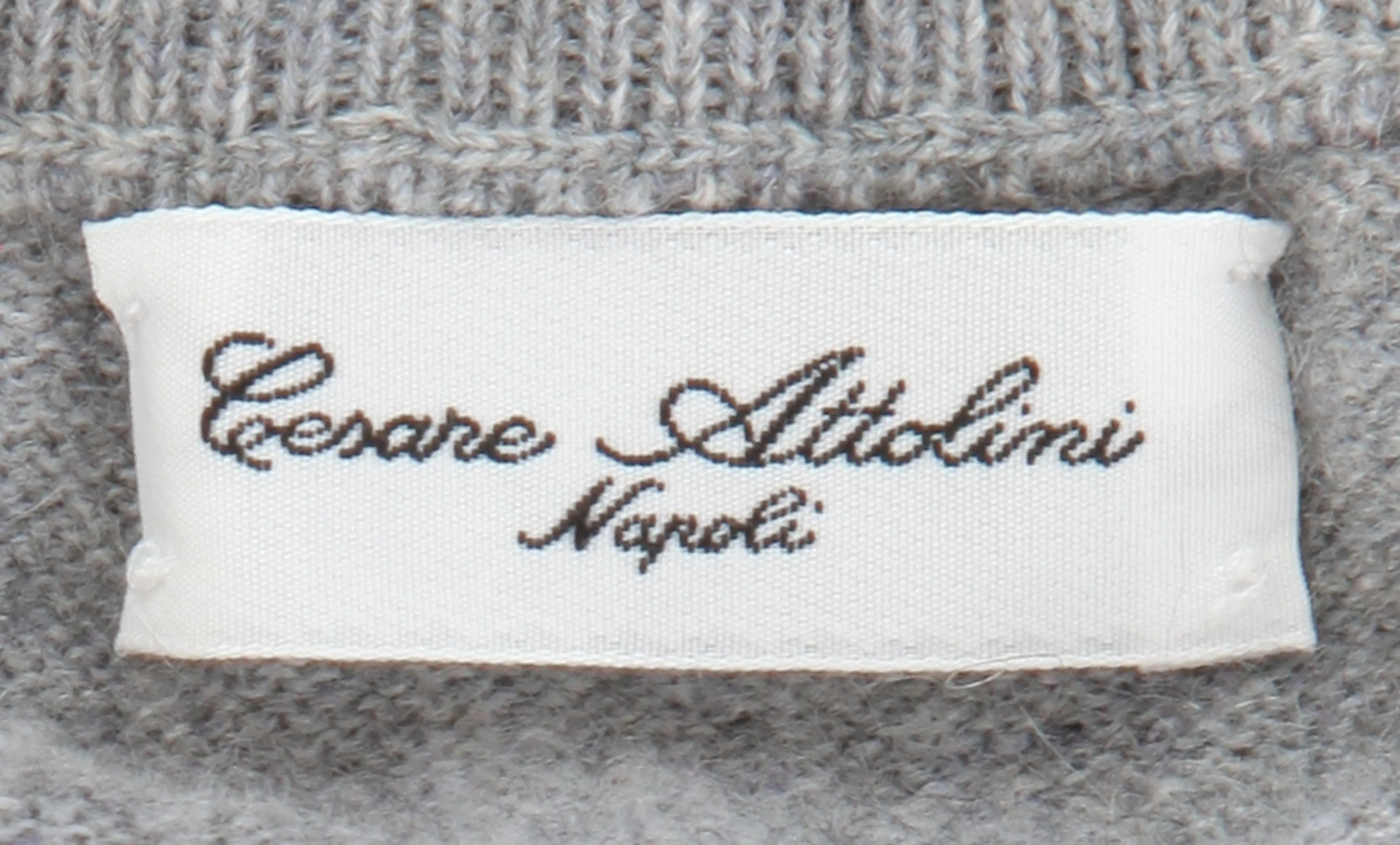 Cesare Attolini Gray Crewneck Sweater