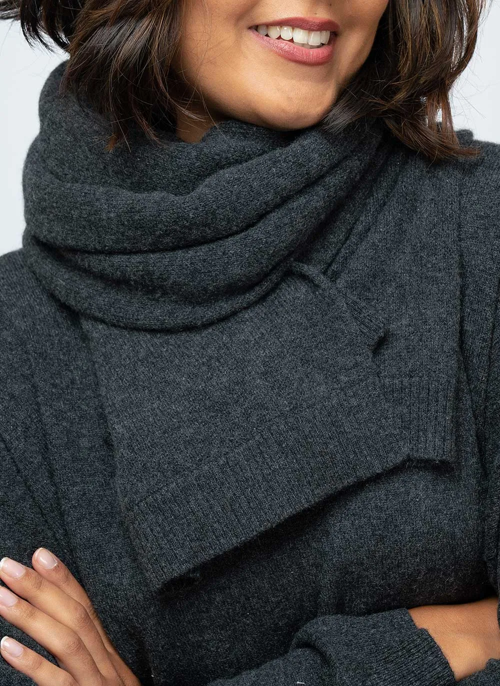 Classic Cashmere Scarf - Charcoal