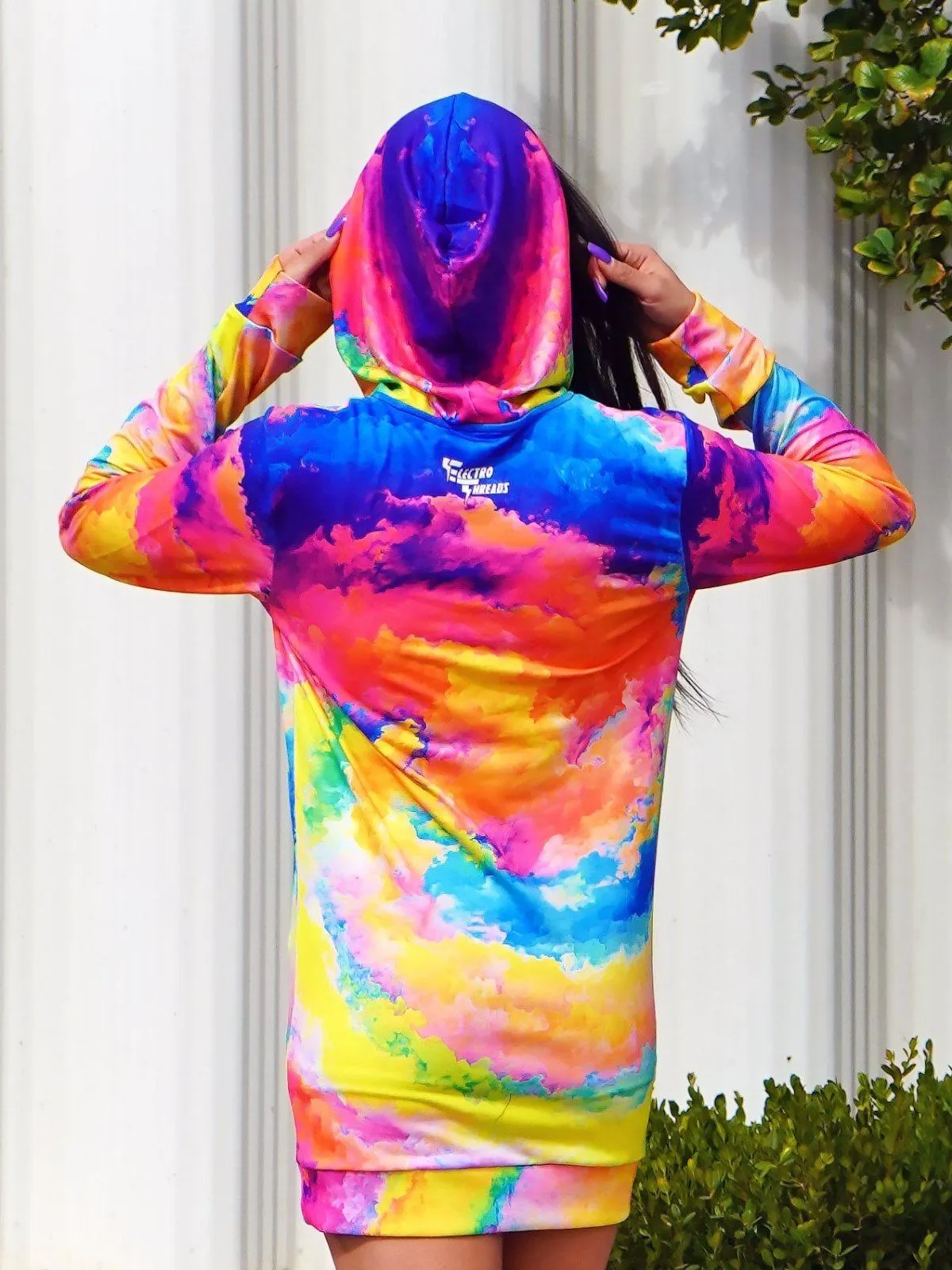 Color Storm Hooded Dress