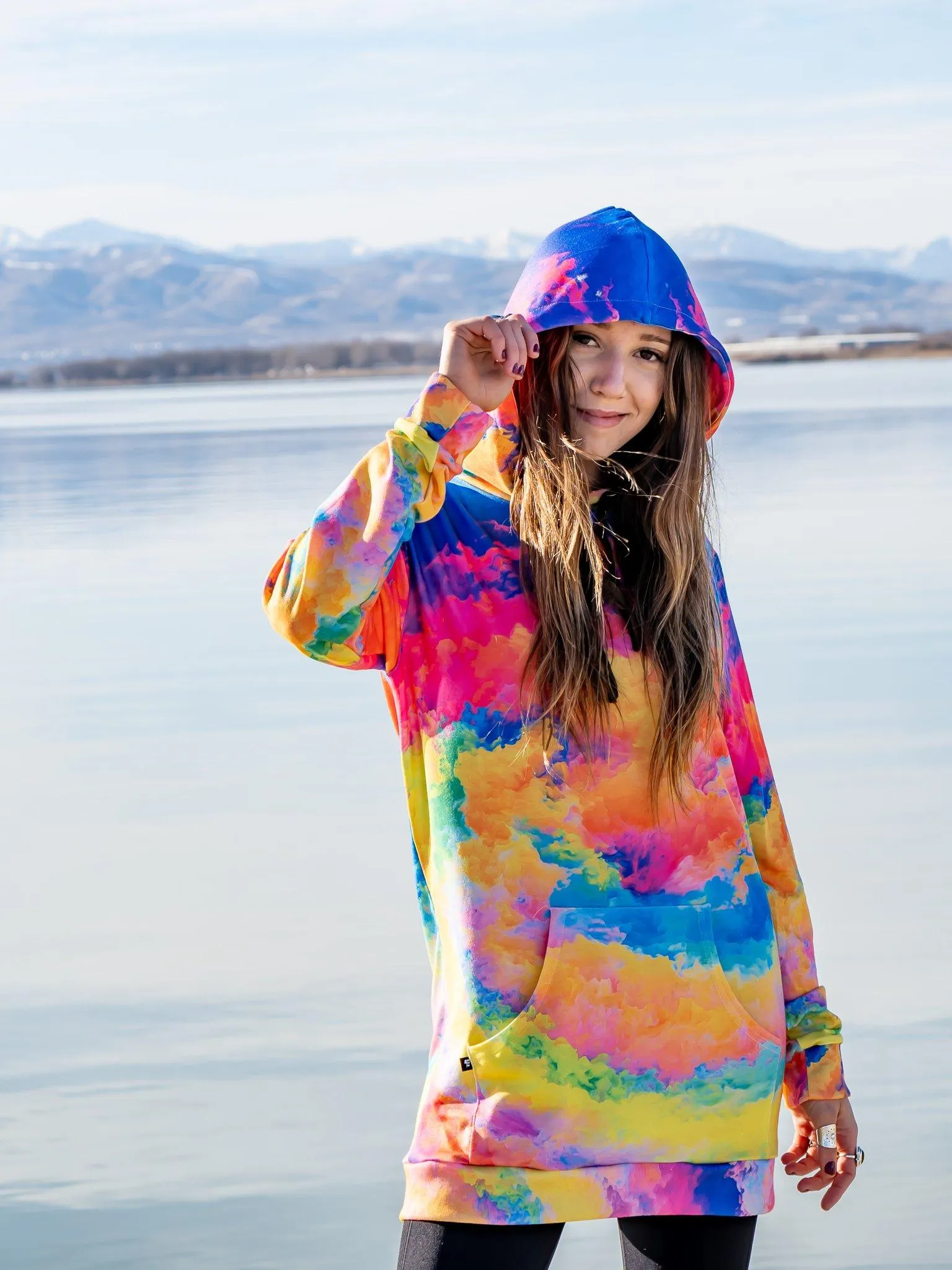 Color Storm Hooded Dress