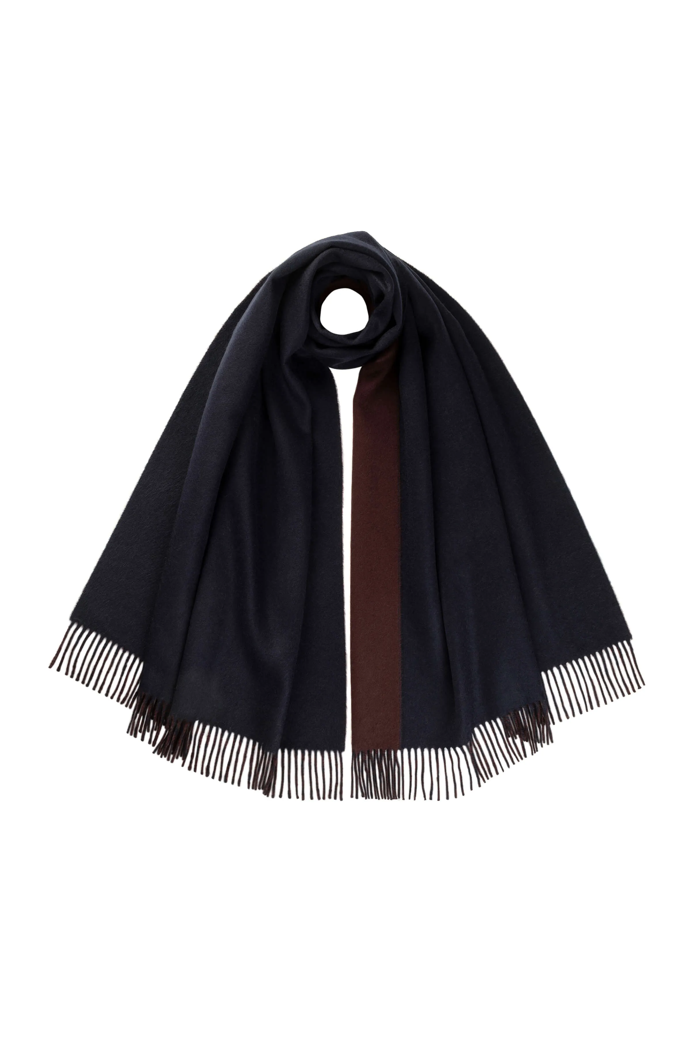 Contrast Cashmere Stole