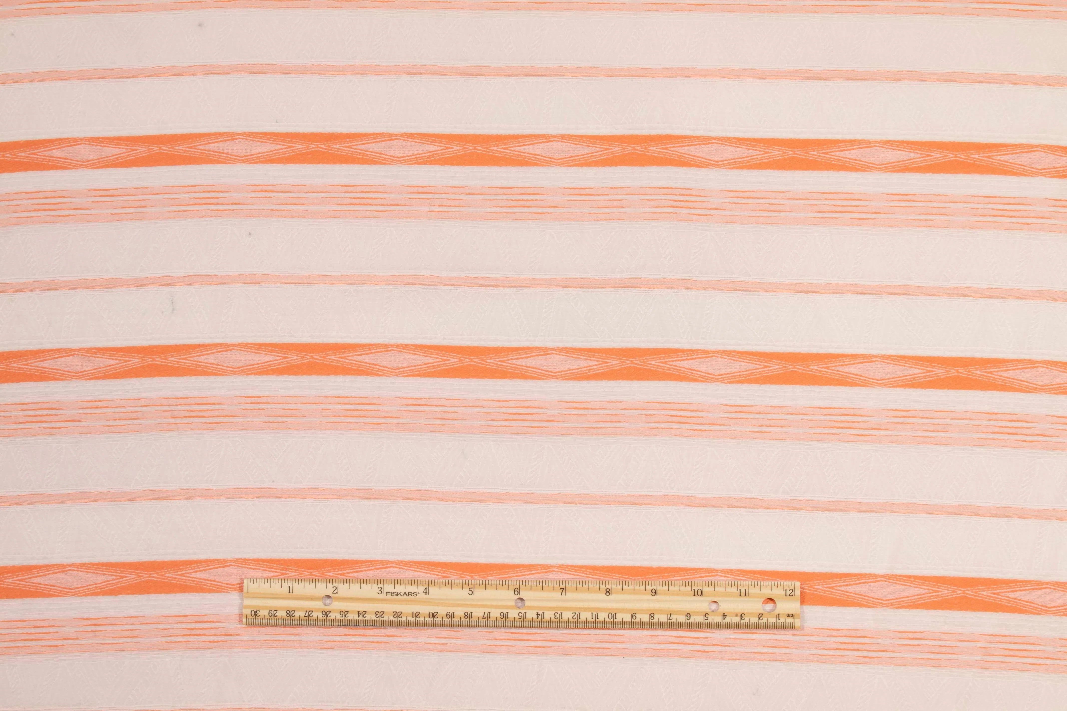 Coral Striped Linen