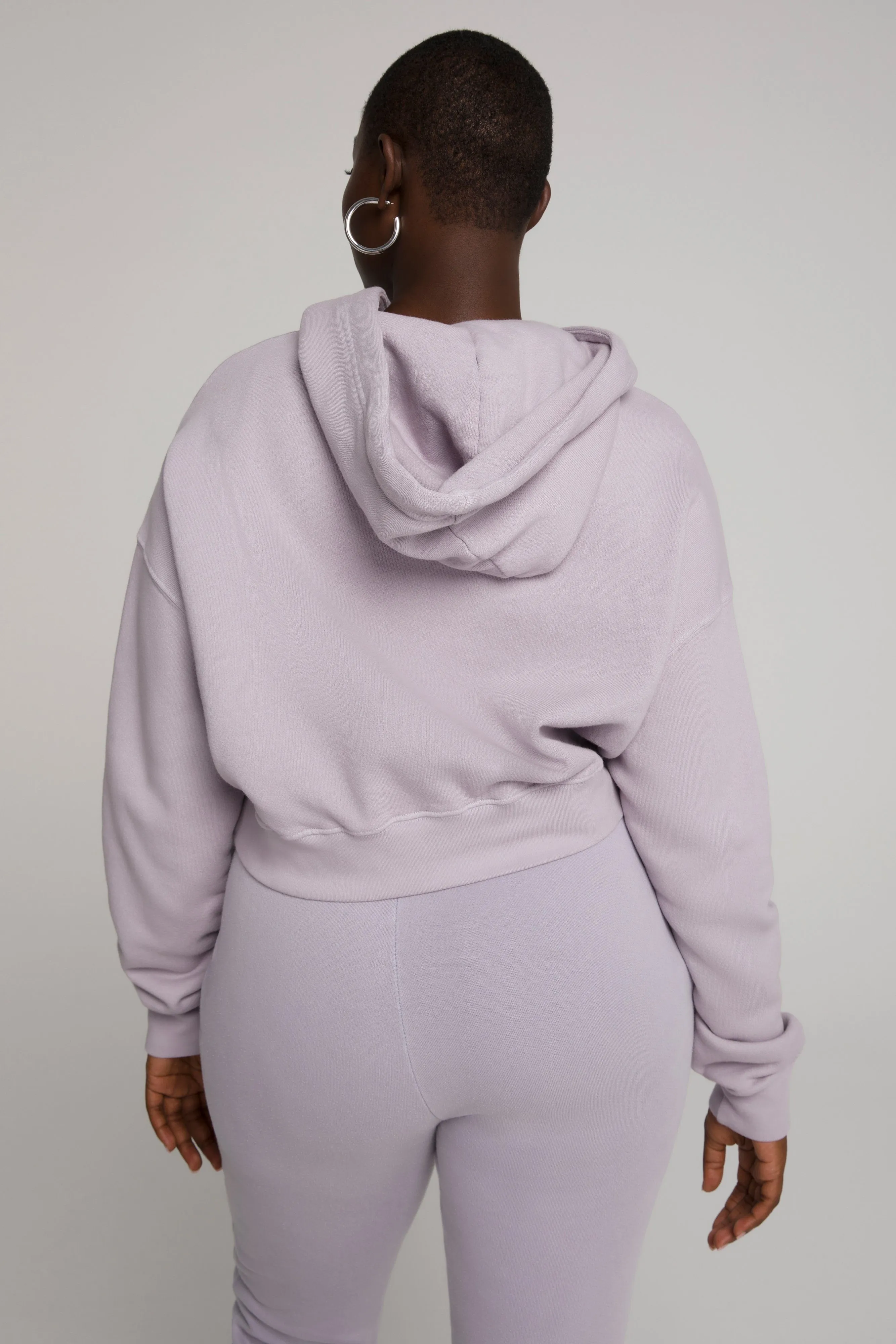 CROPPED & COOL HOODIE | LILAC001