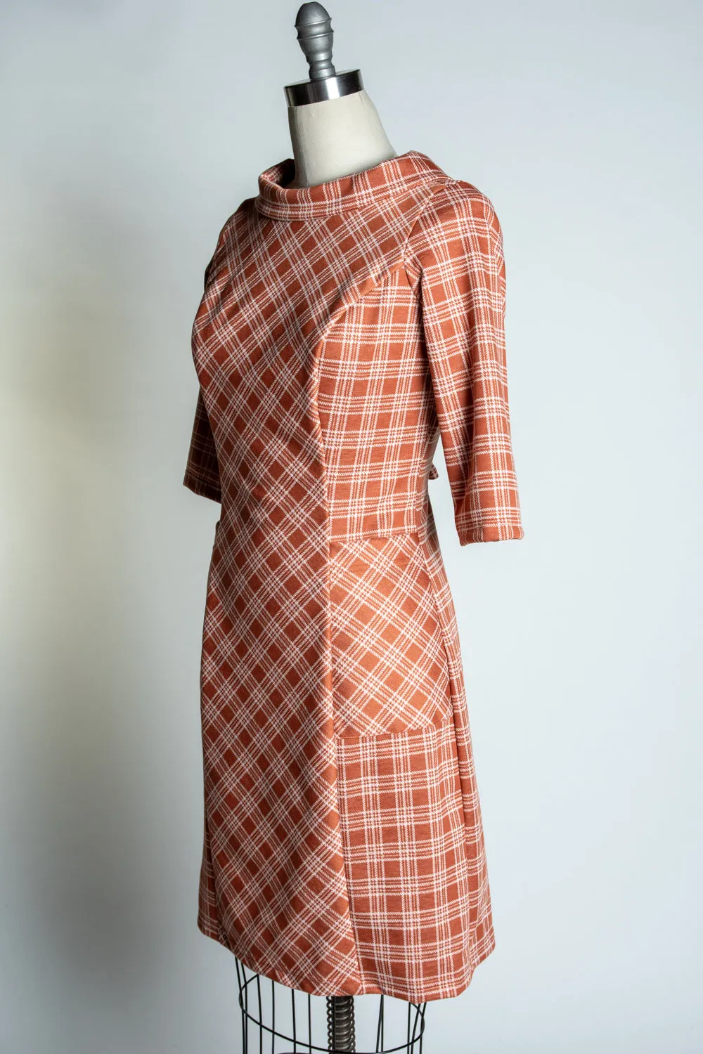 Dana Dress- Spice Plaid