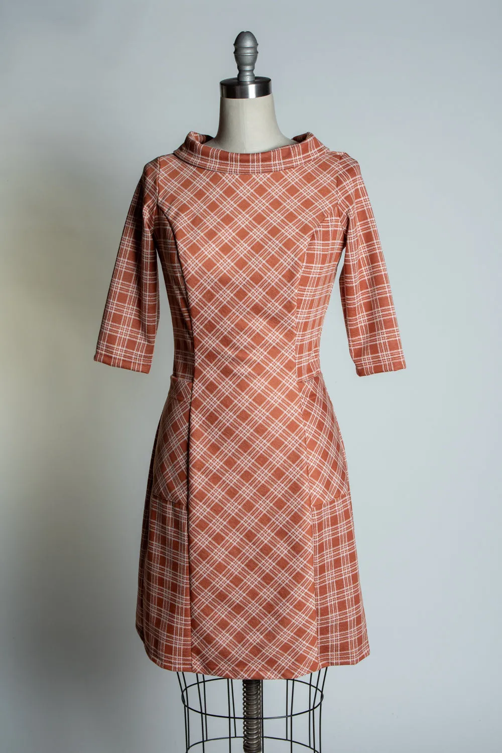 Dana Dress- Spice Plaid