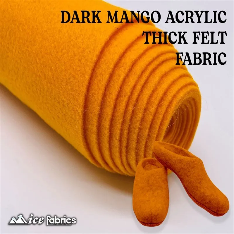 Dark Mango Felt Material Acrylic Felt Material 1.6mm Thick