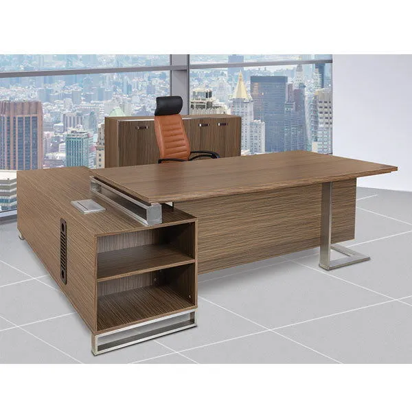 Director Table with 2 Drawer Design with Open Space and Openable Shutter