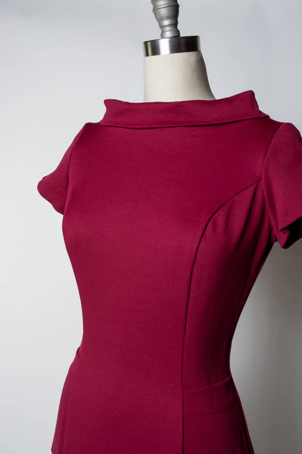 Dominique Dress - Burgundy