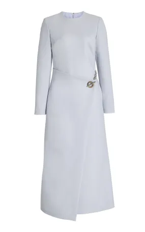 DR510PF23 The Rumer A-line dress with toggle and chain