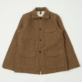 Drake's Wool Chore Jacket - Brown