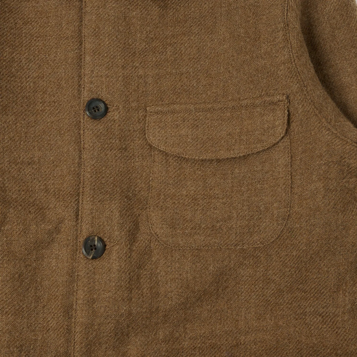 Drake's Wool Chore Jacket - Brown