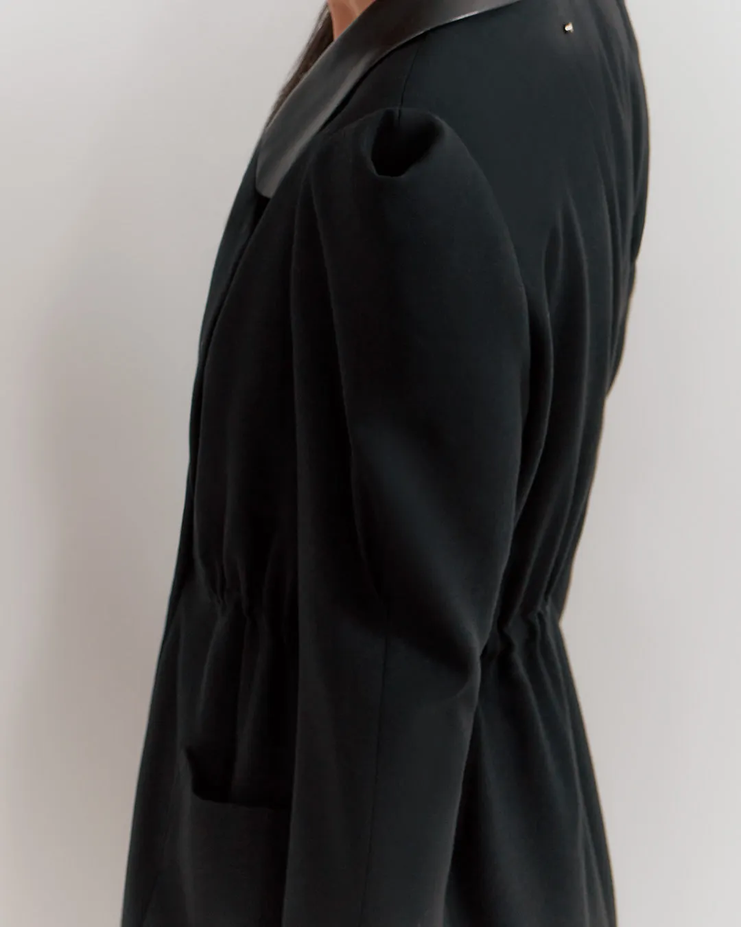 Draped Sleeve Blazer