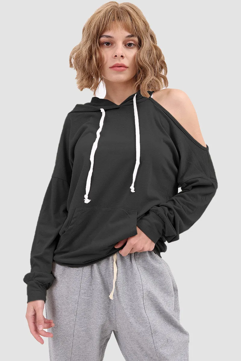 Drawstring-hooded Jumper