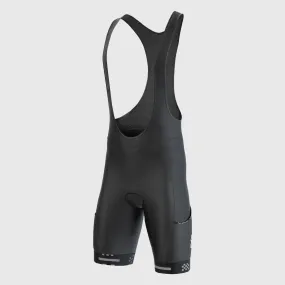 Fdx All Day Black Men's & Boy's Gel Padded Summer Cycling Cargo Bib Shorts