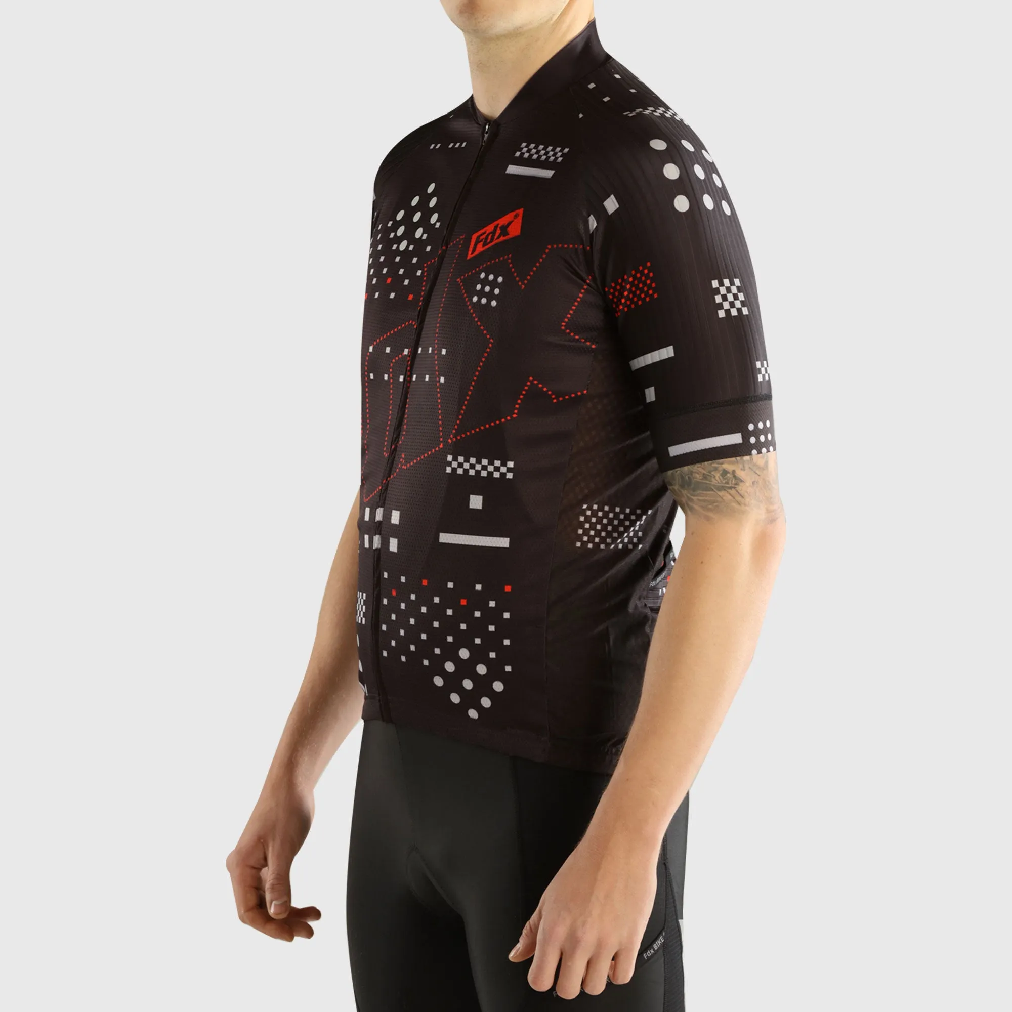 Fdx All Day Black Men's & Boy's Short Sleeve Summer Cycling Jersey