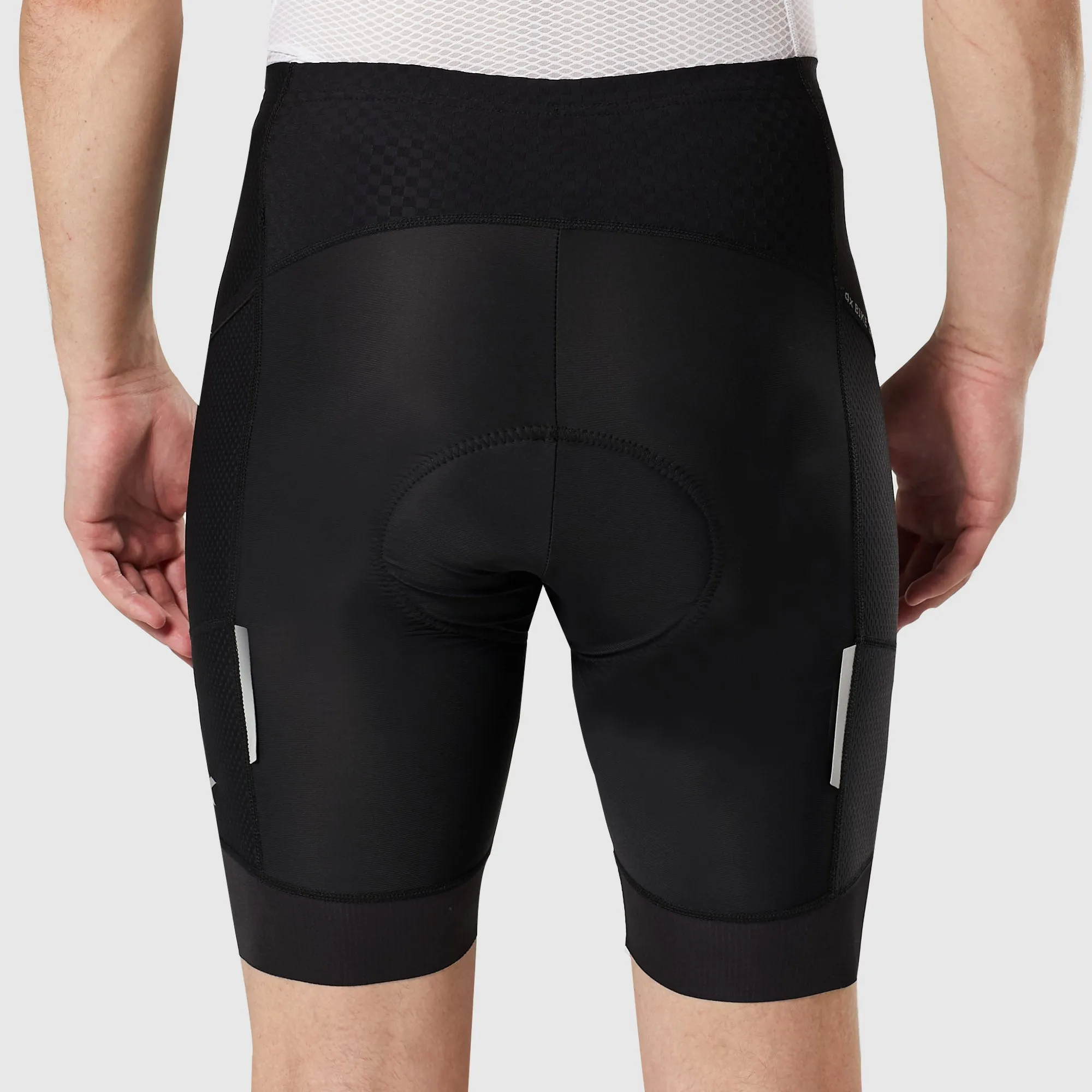 Fdx Essential Black Men's & Boy's Padded Cycling Shorts With Pockets